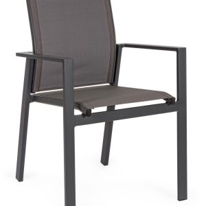 Sedia Con Braccioli Crozet Antracite