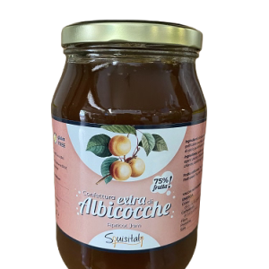 Confettura extra di albicocche gluten free Squisitaly – vaso vetro kg.1,9