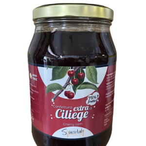 Confettura extra di ciliegie gluten free Squisitaly – vaso vetro kg.1,9