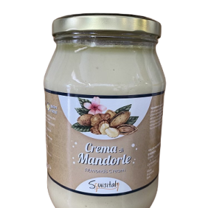 Crema di mandorle gluten free Squisitaly – vaso vetro kg.1,9