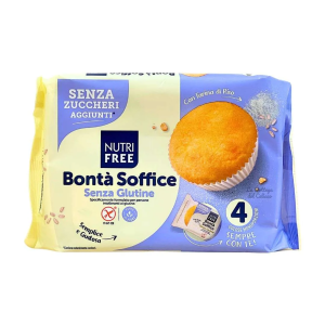 Bontà soffice senza zuccheri aggiunti Nutrifree monoporzione gluten free – gr.35 x 24pz