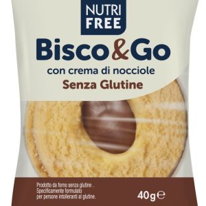 Bisco & Go biscotti crema di nocciole Nutrifree gluten free – gr.40 x 44 pezzi