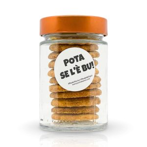 Biscotti in Dialetto Bresciano alla Farina Gialla di Storo in Vaso di Vetro