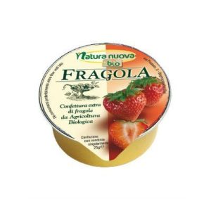 Confettura extra bio fragola monoporzioni hotel Natura Nuova – gr.25 x 120 pezzi