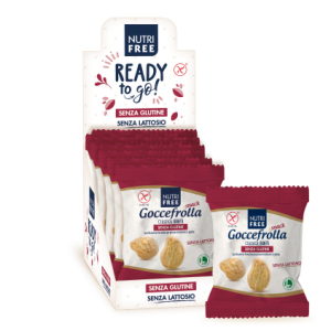 Biscotti Goccefrolla snack Nutrifree monoporzione gluten free – gr.40 x 32 pezzi