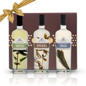 Grappa del Trentino Cappelletti Confezione Regalo Pasquì Tris Degustazione