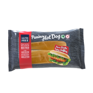 Panino hot dog Nutrifree gluten free gr. 32,5 x 2 pezzi – 10 confezioni (20 panini)