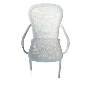 Poltroncina Bend In Ferro Bianca