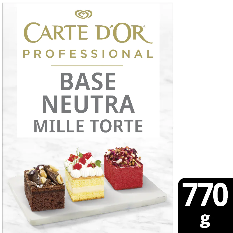 Base neutra per torte milleusi gluten free Carte D’Or – cartone da 6 scatole da gr.770