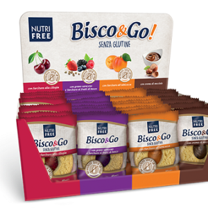 Bisco & Go biscotti farciti misti 4 gusti gluten free – gr.40 x 32 pezzi