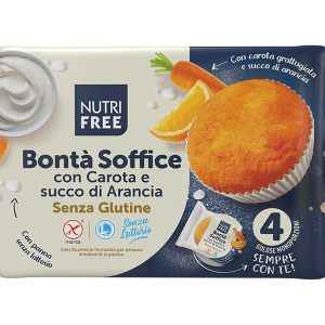 Bontà Soffice con carota e succo di arancia Nutrifree monoporzione gluten free – gr.35 x 24pz