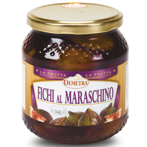 Fichi interi al maraschino Demetra vaso gr.580 – confezione da 6 vasi