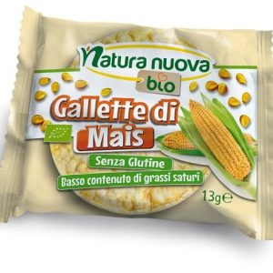 Gallette di mais in porzione bifetta gr.16 Natura Nuova – cartone da 30 pezzi