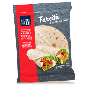 Piadina Farcitù gluten free Nutrifree – gr. 60 x 2 pezzi x 12 confezioni
