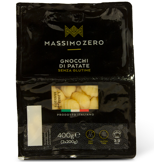 Gnocchi di patate Massimo Zero senza glutine – gr.400 x 12 pezzi