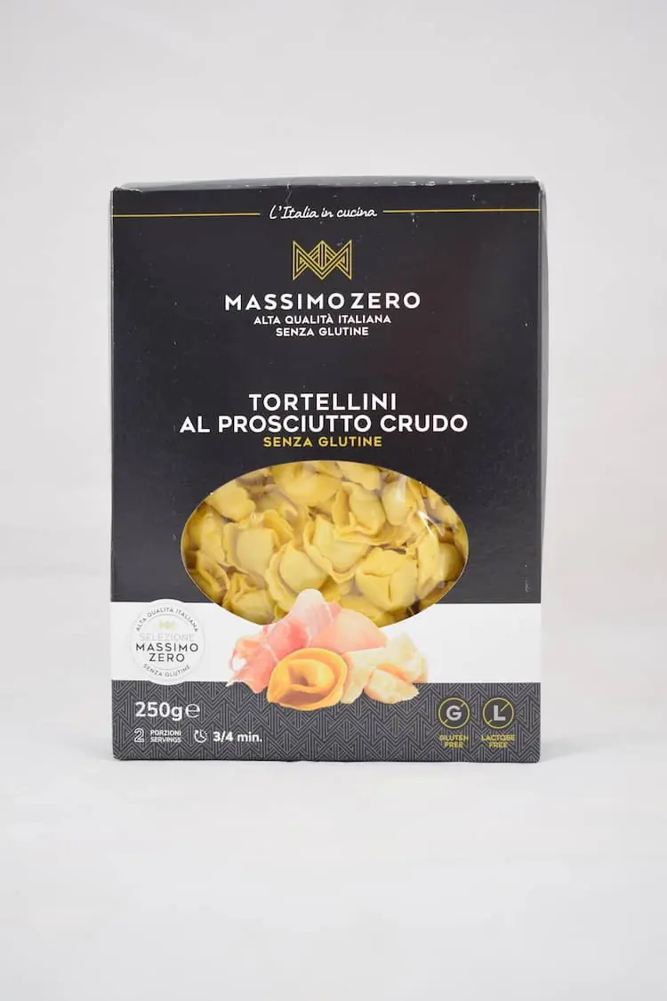 Tortellini al prosciutto crudo Massimo Zero senza glutine – gr.250 x 6 pezzi